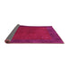 Sideview of Abstract Pink Contemporary Rug, con2791pnk