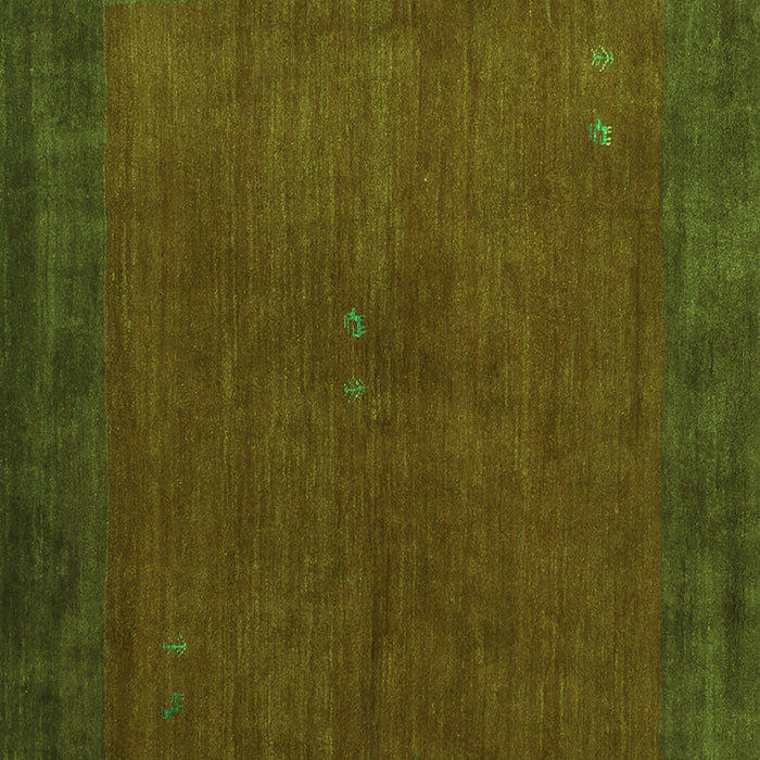 Serging Thickness of Machine Washable Abstract Green Contemporary Area Rugs, wshcon2791grn