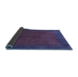 Sideview of Abstract Blue Contemporary Rug, con2791blu