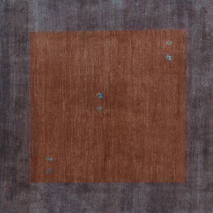 Square Abstract Light Blue Contemporary Rug, con2791lblu