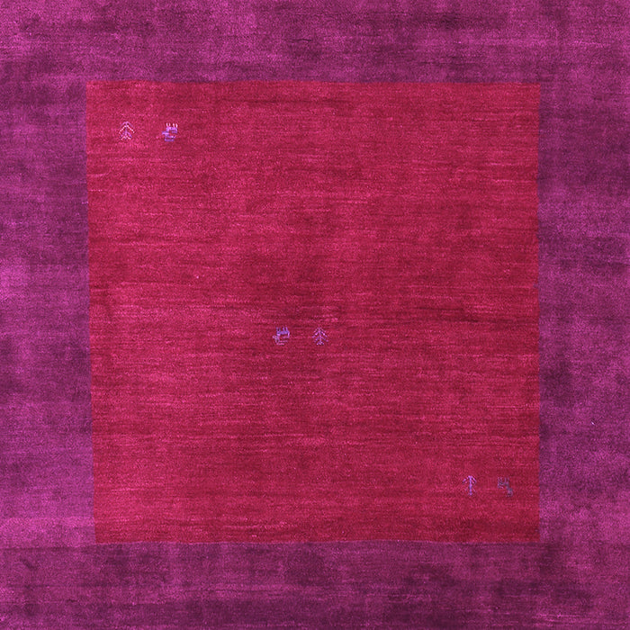 Square Abstract Pink Contemporary Rug, con2791pnk