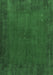 Machine Washable Abstract Emerald Green Contemporary Area Rugs, wshcon2791emgrn