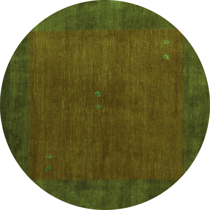 Machine Washable Abstract Green Contemporary Area Rugs, wshcon2791grn