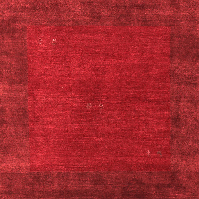 Machine Washable Abstract Red Contemporary Rug, wshcon2791red
