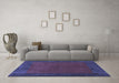 Machine Washable Abstract Blue Contemporary Rug in a Living Room, wshcon2791blu