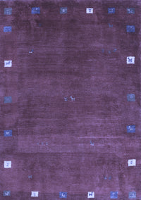 Abstract Blue Contemporary Rug, con2792blu