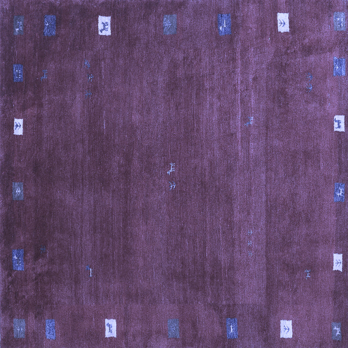 Square Machine Washable Abstract Blue Contemporary Rug, wshcon2792blu