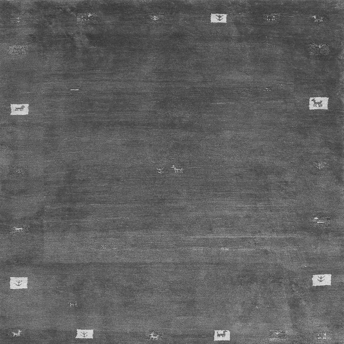 Serging Thickness of Abstract Gray Contemporary Rug, con2792gry