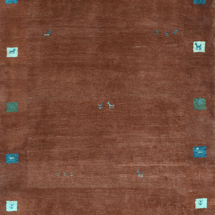 Abstract Light Blue Contemporary Rug, con2792lblu