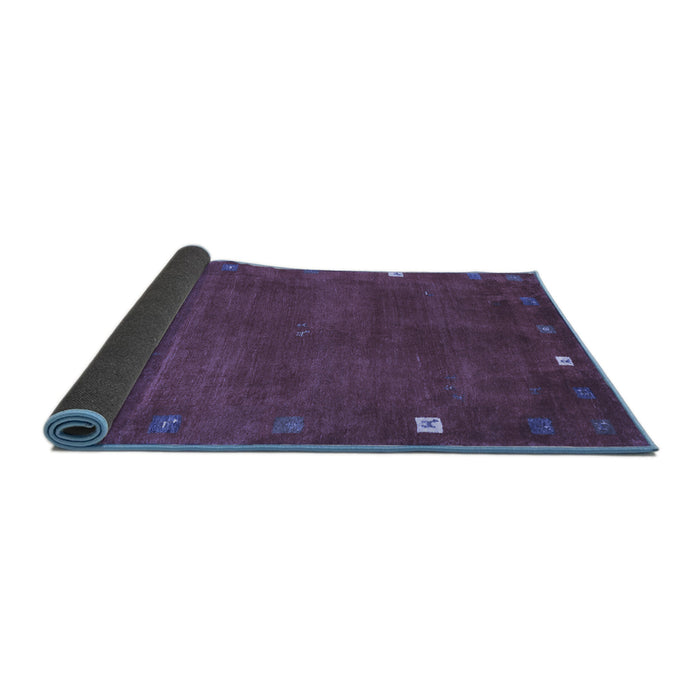 Sideview of Abstract Blue Contemporary Rug, con2792blu