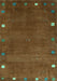 Abstract Turquoise Contemporary Rug, con2792turq