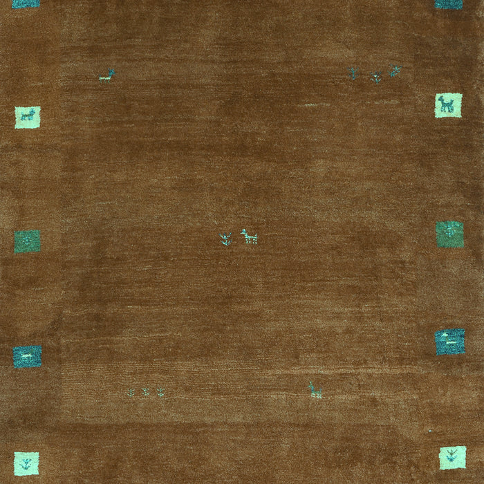 Abstract Turquoise Contemporary Rug, con2792turq