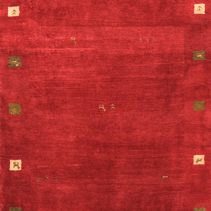 Abstract Orange Contemporary Rug, con2792org