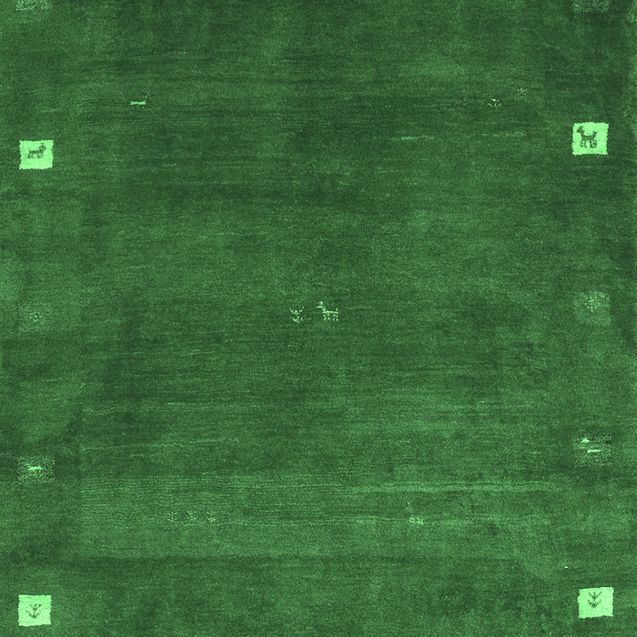 Abstract Emerald Green Contemporary Rug, con2792emgrn