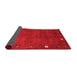 Abstract Red Contemporary Area Rugs