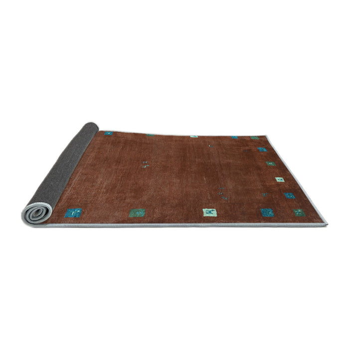 Sideview of Abstract Light Blue Contemporary Rug, con2792lblu
