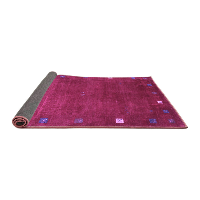 Sideview of Abstract Purple Contemporary Rug, con2792pur