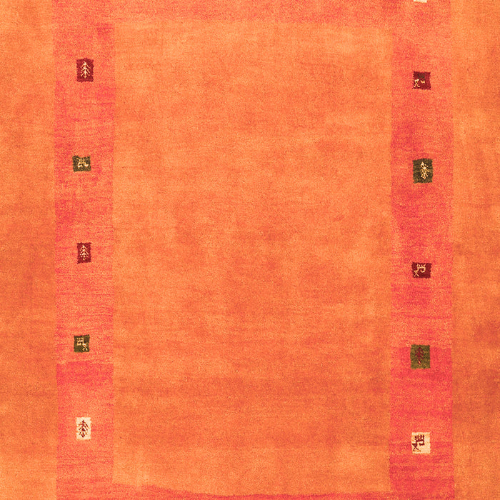 Serging Thickness of Machine Washable Abstract Orange Contemporary Area Rugs, wshcon2793org