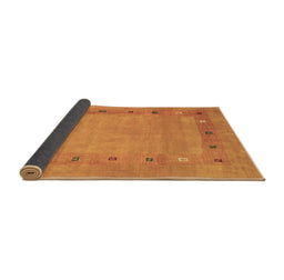 Sideview of Abstract Brown Contemporary Rug, con2793brn