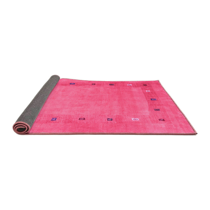 Sideview of Abstract Pink Contemporary Rug, con2793pnk
