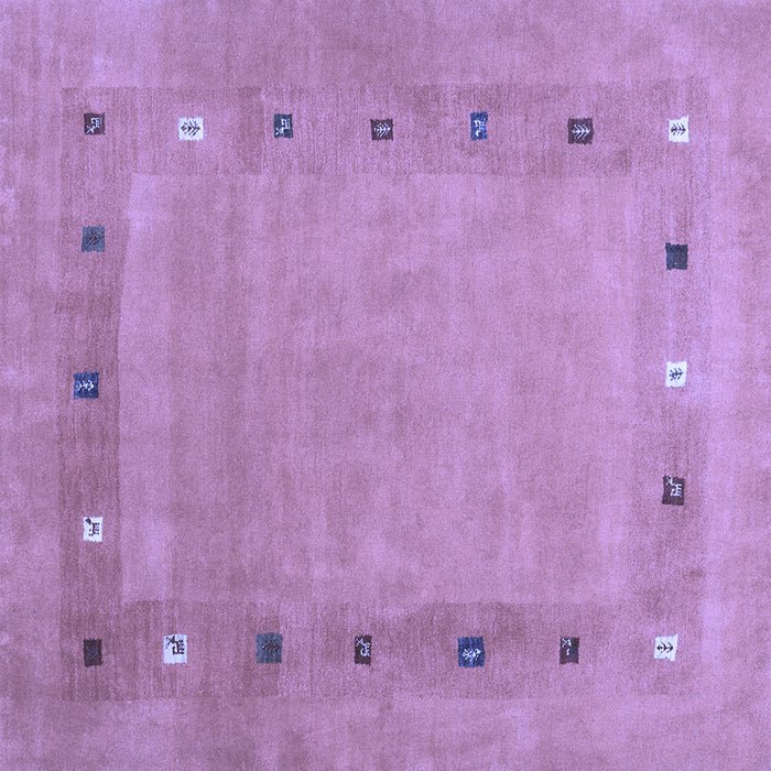 Square Machine Washable Abstract Blue Contemporary Rug, wshcon2793blu