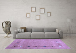Machine Washable Abstract Blue Contemporary Rug in a Living Room, wshcon2793blu