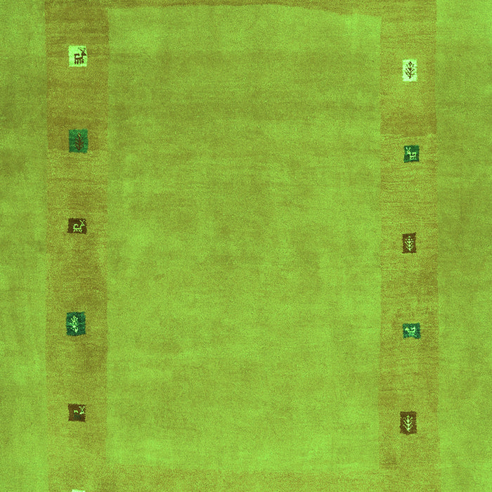 Abstract Green Contemporary Rug, con2793grn