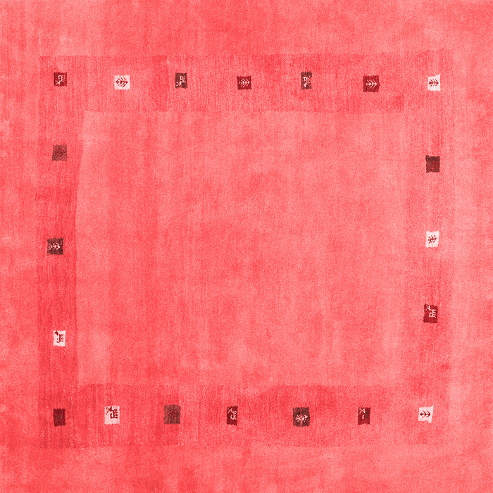 Machine Washable Abstract Red Contemporary Rug, wshcon2793red