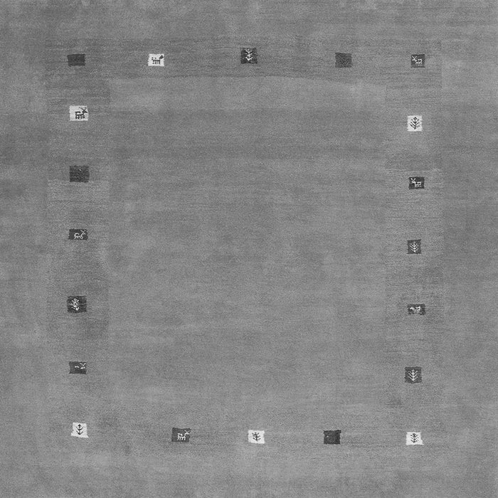 Serging Thickness of Abstract Gray Contemporary Rug, con2793gry