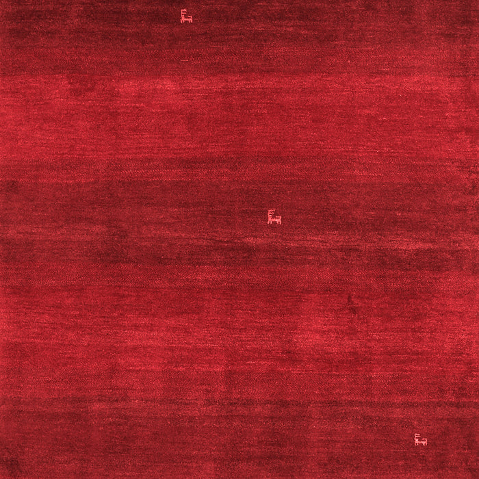 Abstract Red Contemporary Area Rugs