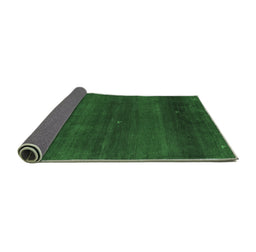 Sideview of Abstract Emerald Green Contemporary Rug, con2794emgrn