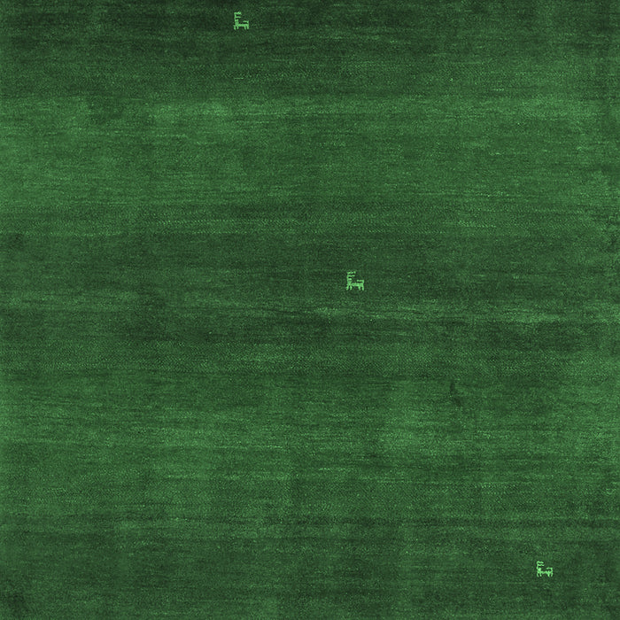 Machine Washable Abstract Emerald Green Contemporary Area Rugs, wshcon2794emgrn