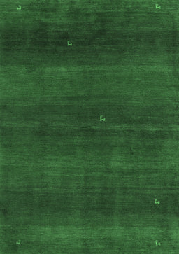 Abstract Emerald Green Contemporary Rug, con2794emgrn