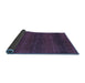 Sideview of Abstract Blue Contemporary Rug, con2794blu