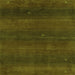 Serging Thickness of Abstract Green Contemporary Rug, con2794grn