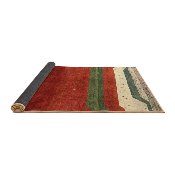Thickness of Contemporary Red Modern Rug, con2795