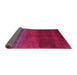 Sideview of Abstract Pink Contemporary Rug, con2795pnk