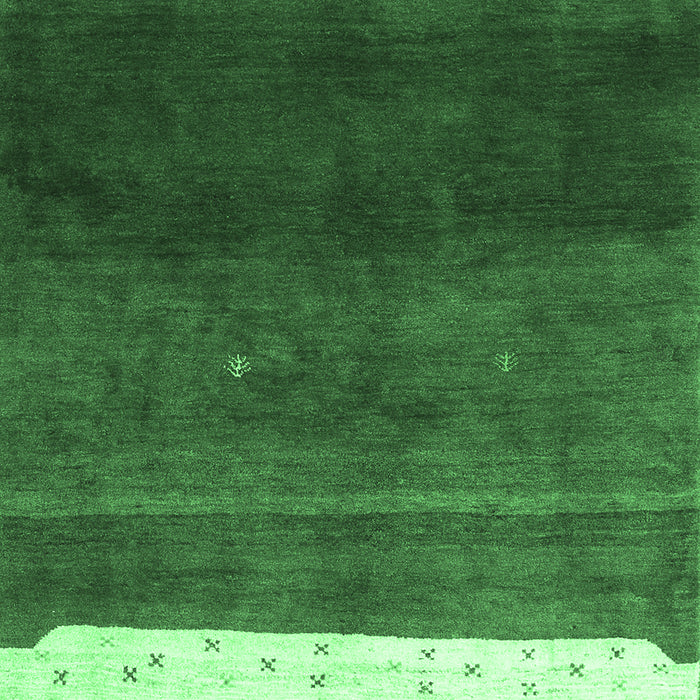 Abstract Emerald Green Contemporary Rug, con2795emgrn