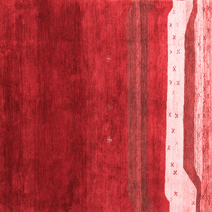 Machine Washable Abstract Red Contemporary Rug, wshcon2795red