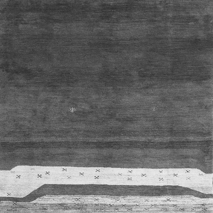 Serging Thickness of Abstract Gray Contemporary Rug, con2795gry