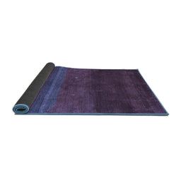 Sideview of Abstract Blue Contemporary Rug, con2795blu