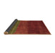 Sideview of Abstract Brown Contemporary Rug, con2795brn