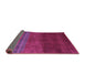 Sideview of Abstract Purple Contemporary Rug, con2795pur