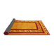 Thickness of Contemporary Dark Orange Modern Rug, con2796