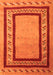 Serging Thickness of Machine Washable Abstract Orange Contemporary Area Rugs, wshcon2796org