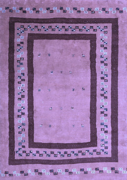Abstract Blue Contemporary Rug, con2796blu