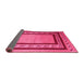 Sideview of Abstract Pink Contemporary Rug, con2796pnk