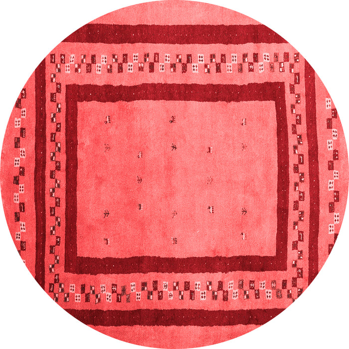 Abstract Red Contemporary Rug, con2796red