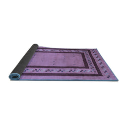 Sideview of Abstract Blue Contemporary Rug, con2796blu