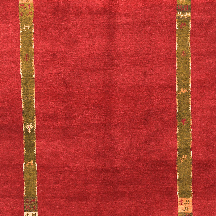 Abstract Orange Contemporary Rug, con2797org